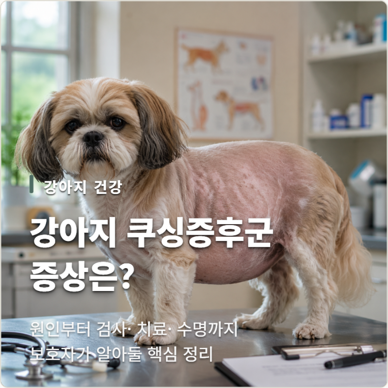 강아지 쿠싱증후군 증상은? 원인부터 치료·수명까지 알아보기