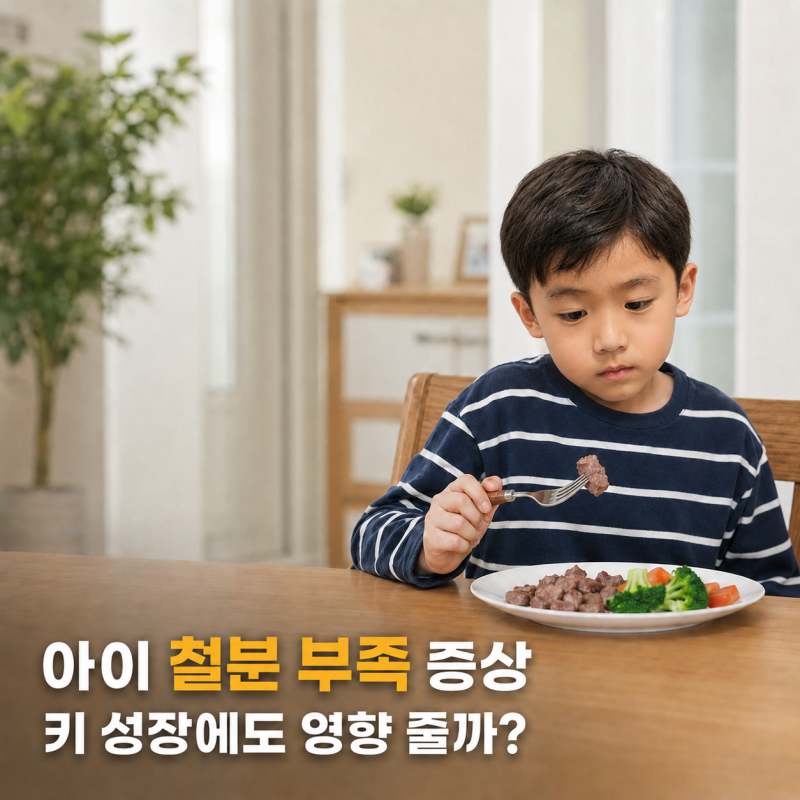 아이 철분 부족 증상｜빈혈이 키 성장에도 영향을 줄까