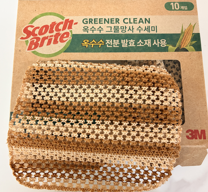 주방 수세미 바꾸려다 코스트코 스카치브라이트 옥수수 그물망사수세미 아 이건 눈길 가네....