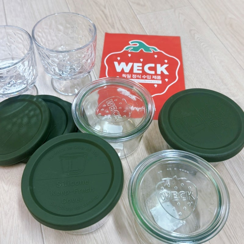 유리반찬통 추천 WECK 웩 사용 후기, 오나오용기 사이즈 추천