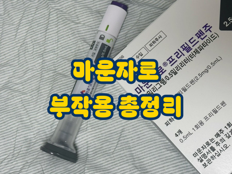 마운자로 부작용 후기 (저혈압/구토/어지러움/수분부족/매쓰꺼움)