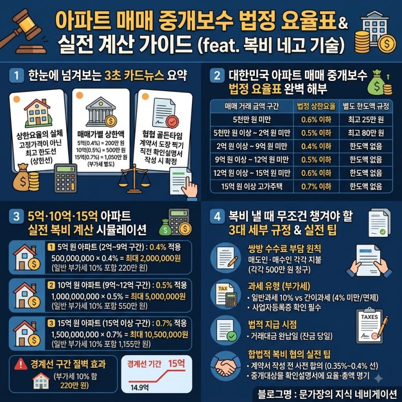 10억 아파트 샀다가 복비 550만원 달라고요? 공인중개사가 절대 먼저 안 깎아주는 부동산 중개....