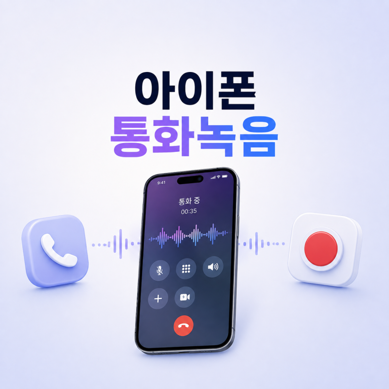 아이폰 통화녹음 고지 없이 가능할까? 어플 종류와 방법까지 정리