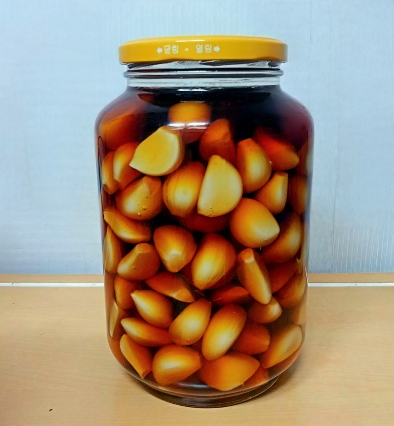 햇마늘 장아찌 만드는법, 소주 넣고 절임물 끓이지 않는 깐마늘장아찌