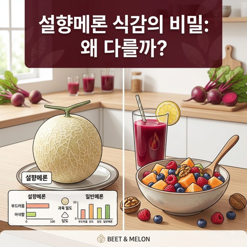 설향메론 식감이 다른 멜론과 다른 이유