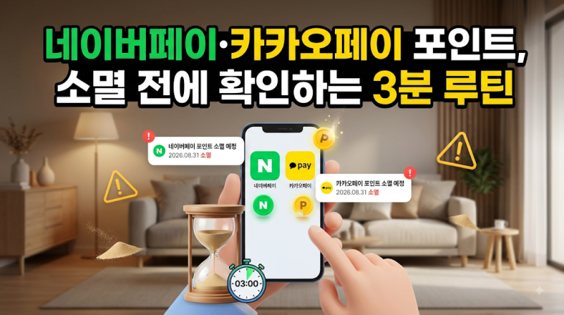 네이버페이·카카오페이 포인트, 소멸 전에 확인하는 3분 루틴