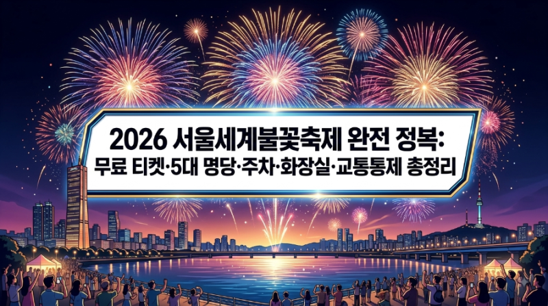 2026 서울세계불꽃축제 완전 정복: 무료 티켓·5대 명당·주차·화장실·교통통제 총정리