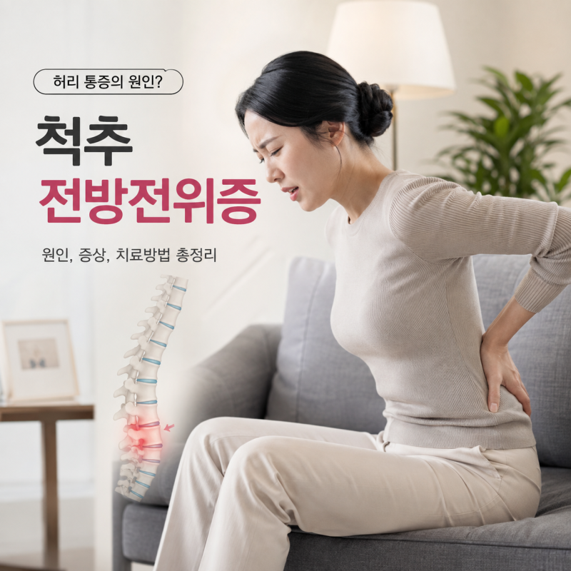 척추 전방전위증 원인과 증상, 치료방법!
