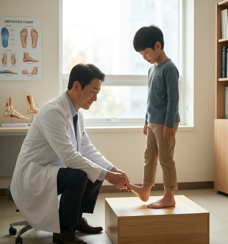 소아 어린이 평발 교정, 무작정 비싼 깔창부터 맞추면 안 되는 이유