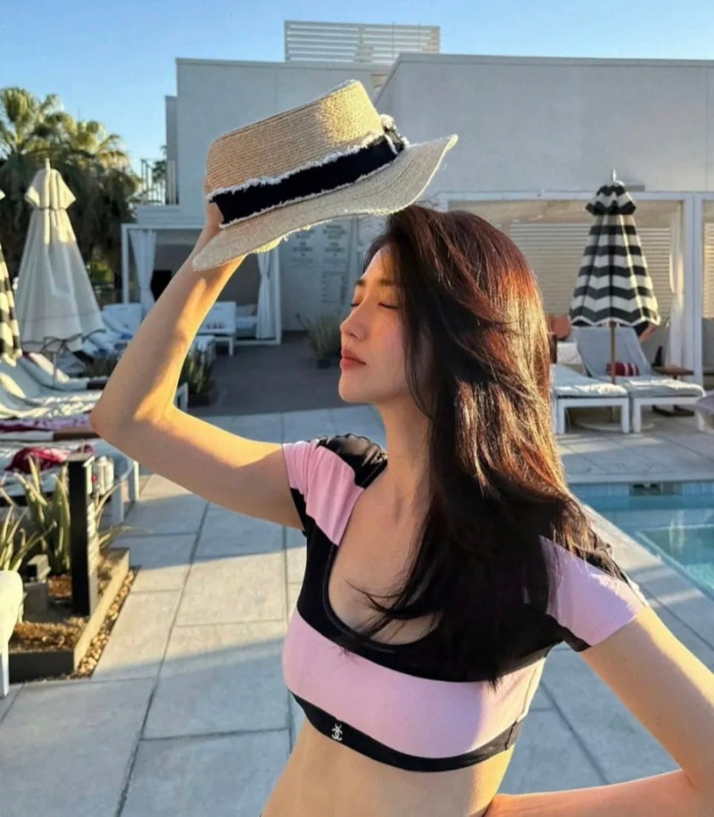 “사막에서 이런 패션을?” 박하선, 코첼라서 뽐낸 샤넬 비키니룩 ‘반전’