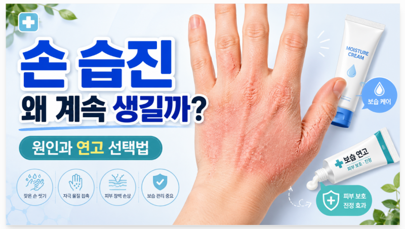 손 습진 왜 계속 생길까? 약사가 알려주는 원인과 연고 선택법