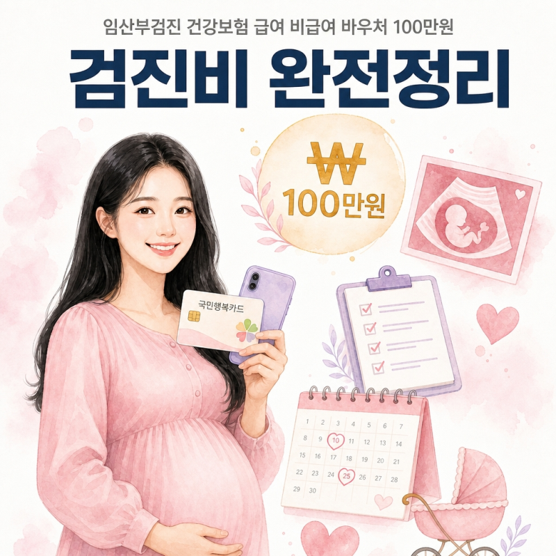 임산부 검진 비용 절대 그냥 내지 마세요 | 건강보험 급여·비급여·바우처 100만원 2026 완전정....