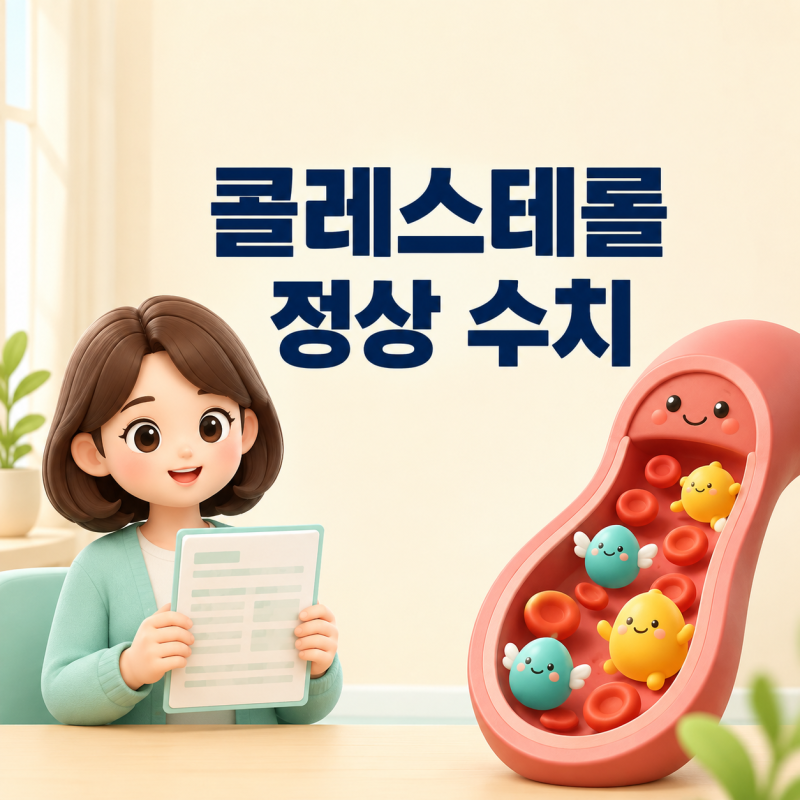 콜레스테롤 정상 수치, HDL·LDL 차이와 높으면 생기는 문제