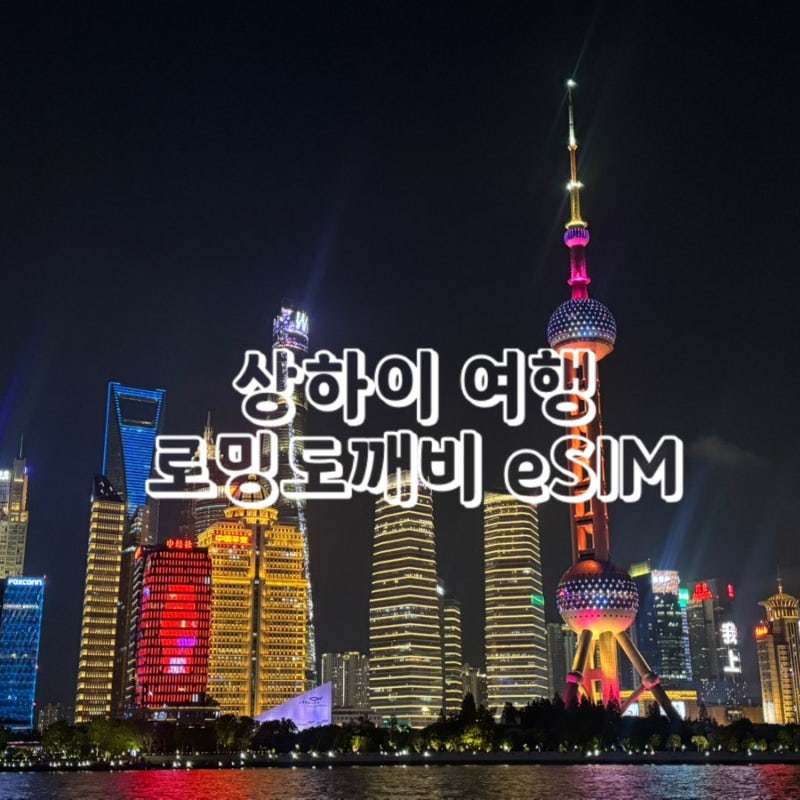 중국이심 상하이이심 로밍도깨비 무제한데이터 8월 상하이 날씨 폭우 옷차림 로깨비톡 사용....