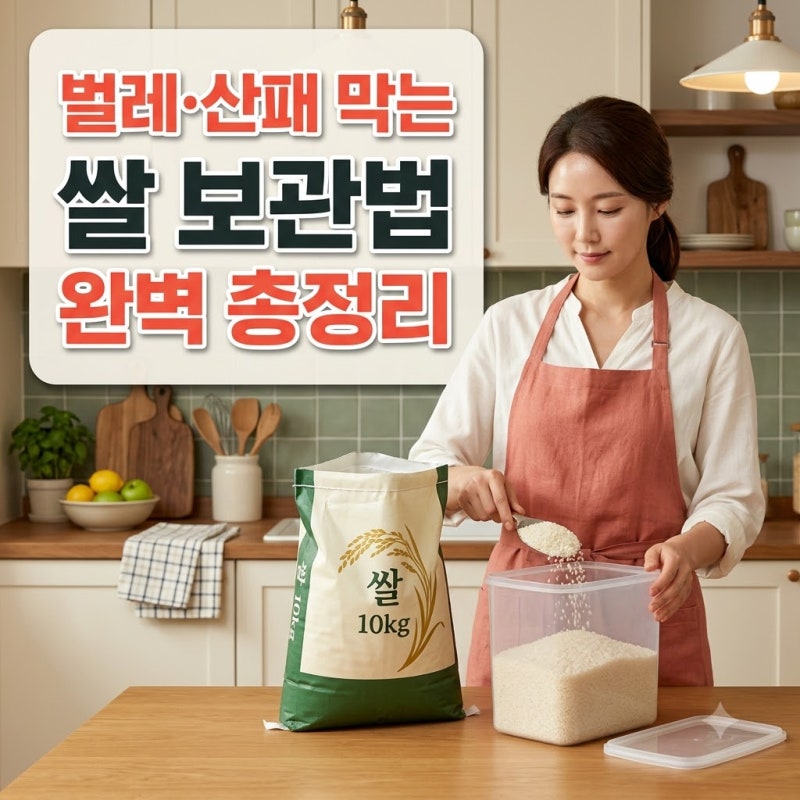 쌀 보관법, 쌀벌레와 산패까지 없애는 보관 꿀팁