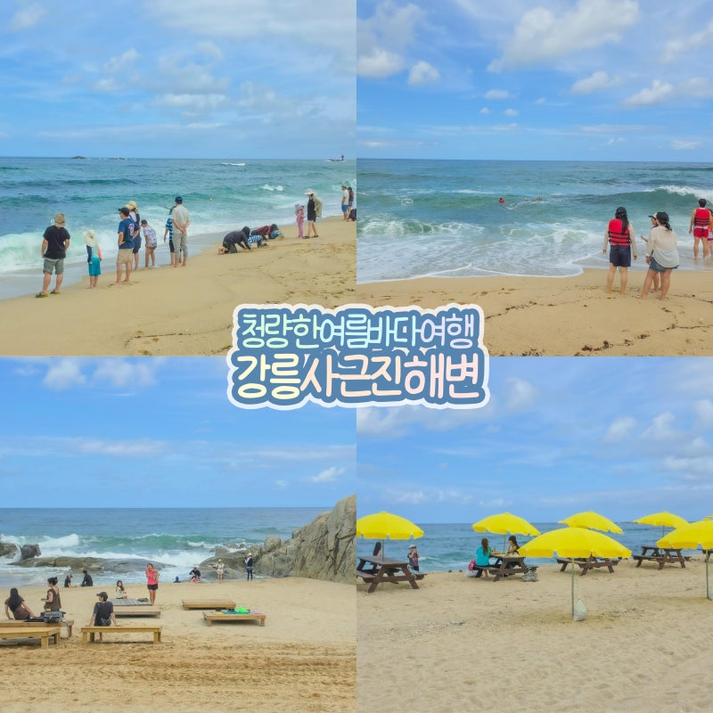 강릉 사근진해변 바다 추천 사근진해수욕장 주차 샤워장