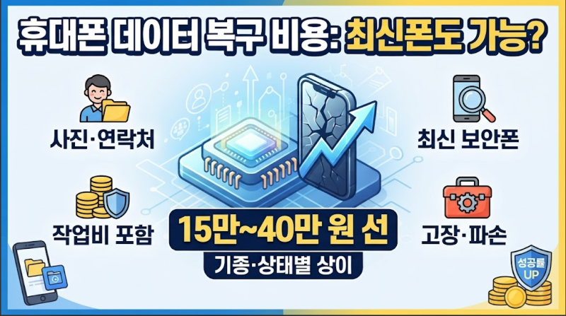휴대폰(스마트폰) 데이터 복구 비용