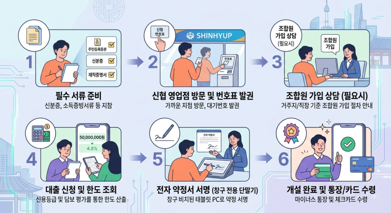 신협 마이너스 통장 개설방법 총정리