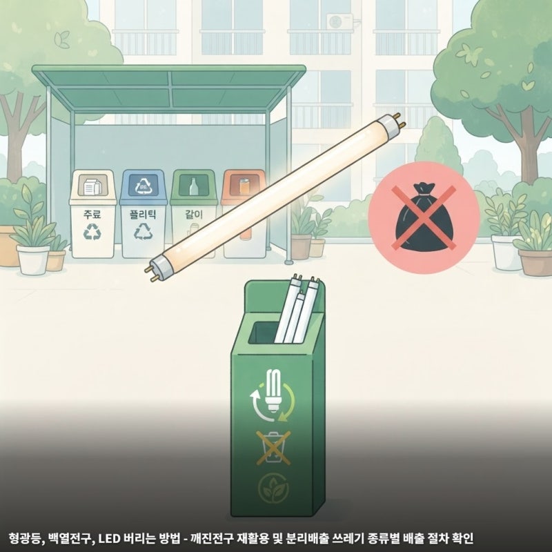 형광등, 백열전구, LED 버리는 방법 - 깨진전구 재활용 및 분리배출 쓰레기 종류별 배출 절차 ....