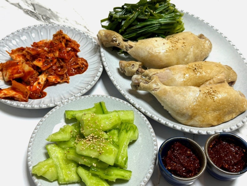 초복 중복 말복 추천 요리‼️‼️ 이북식 찜닭 레시피 새콤한 오이 탕탕이 레시피