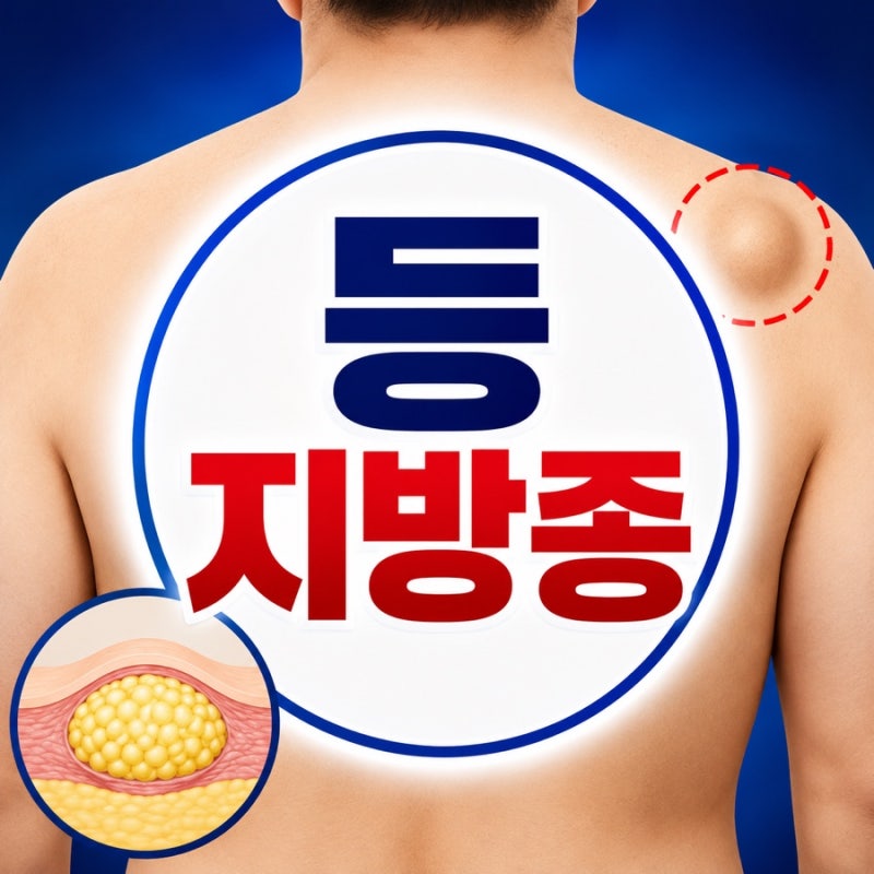 등 지방종, 등에 물혹처럼 말랑한 혹이 만져질 때 확인할 특징