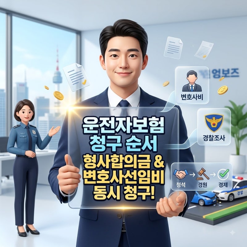 운전자보험 형사합의금 청구 순서, 변호사 선임비용 동시 청구 팁