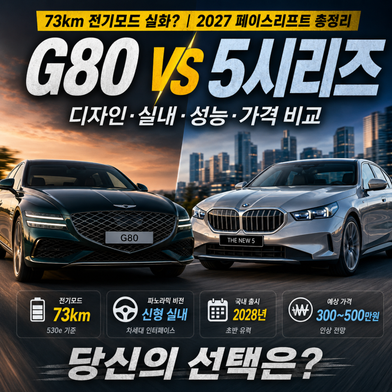 BMW 5시리즈 페이스리프트 기다려야 할까｜G80 고민된다면 530e 73km보다 봐야 할 변화