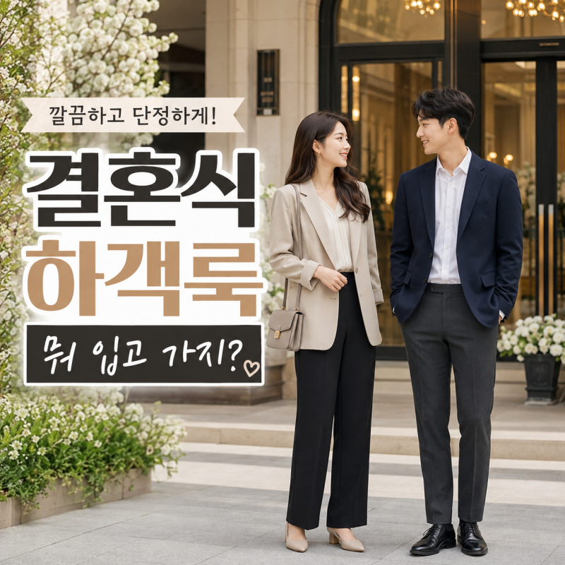 실패없는 결혼식 하객룩 여자 남성 여름 가을 40대 50대 빅사이즈