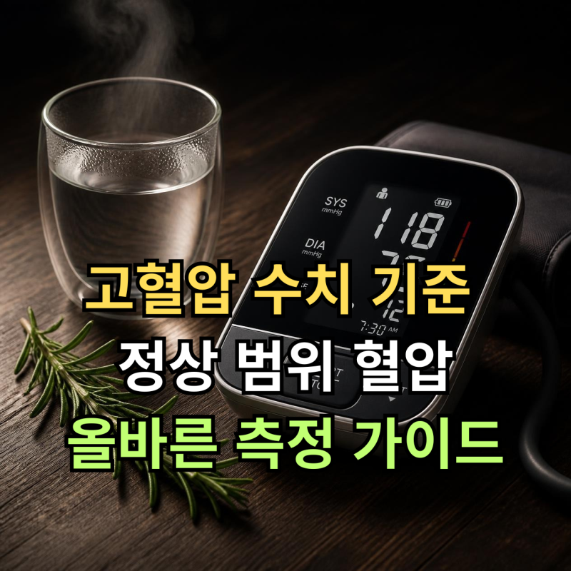 고혈압 수치 기준 및 정상 범위 가정혈압 올바른 측정 가이드 총정리