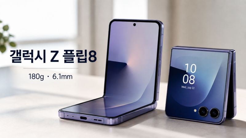 갤럭시 Z 플립8 스펙 정리, 디스플레이 카메라 배터리까지