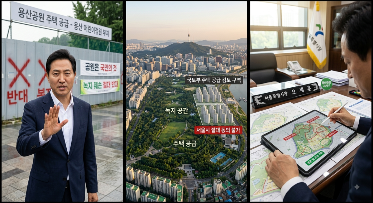 용산공원에 아파트를? 용산공원 주택 공급 논란 완벽 정리 (<b>오세훈</b> ....