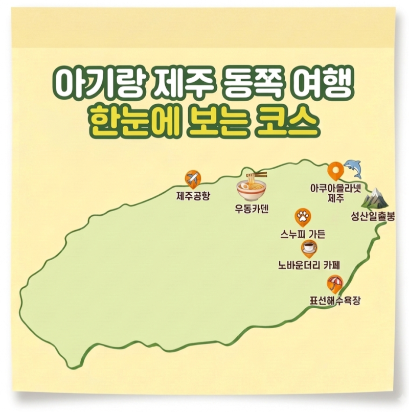 [제주도 아이와 갈만한곳] 아기랑 스누피가든, 우동카덴 후기 | 동쪽 코스 추천