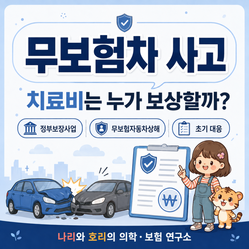 무보험차 사고 치료비는 누가 보상할까?｜정부보장사업·무보험자동차상해 정리