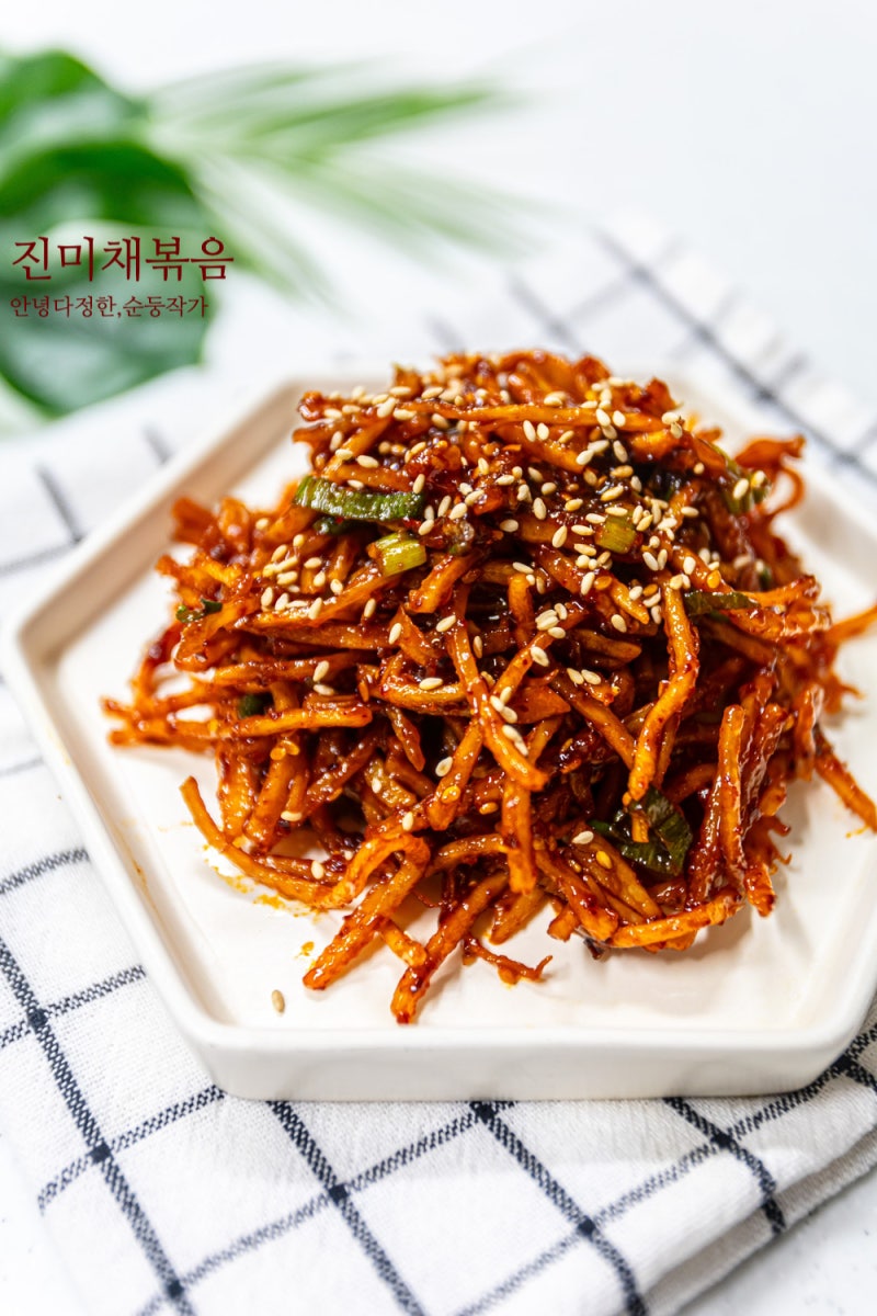진미채볶음 황금레시피 마요네즈 없이 고추장 오징어채볶음 부드럽게 맛있게 만드는법