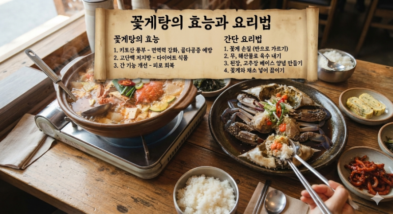 바다의 보약 꽃게 효능과 영양성분! 부작용 주의사항 및 맛있는 꽃게 요리법 총정리