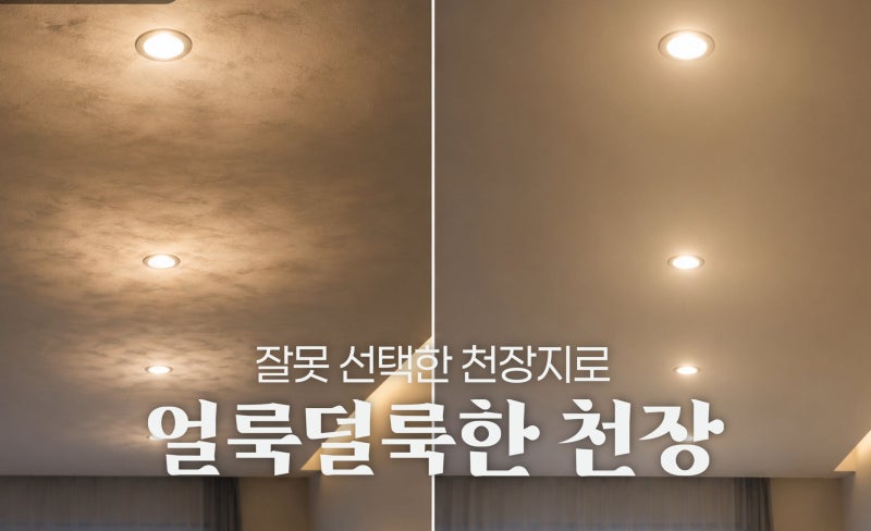 거실인테리어 벽지 고르는법_천장과 벽면 벽지를 다르게 쓰는 진짜 이유
