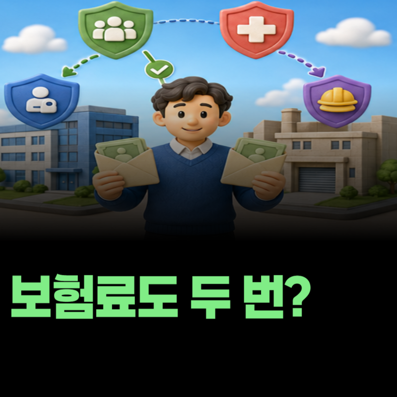 직장 두 곳 다니면 4대보험도 두 번 낼까? 보험별 처리 기준