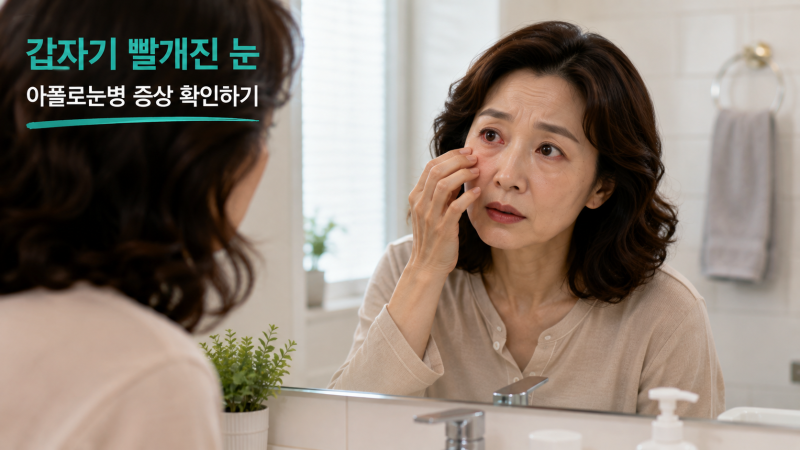 아폴로눈병 증상, 눈 충혈되고 눈물 날 때 전염까지 확인하세요