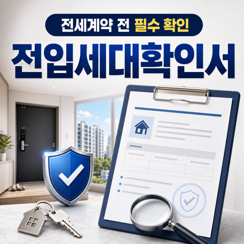 전세계약 전 전입세대확인서, 꼭 확인해야 하나?