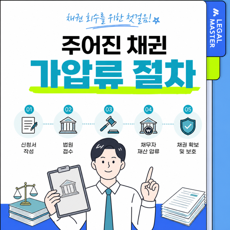 채권 가압류 절차, 소송 전에 상대방 돈부터 묶는 법 (요건·비용·기간 총정리)