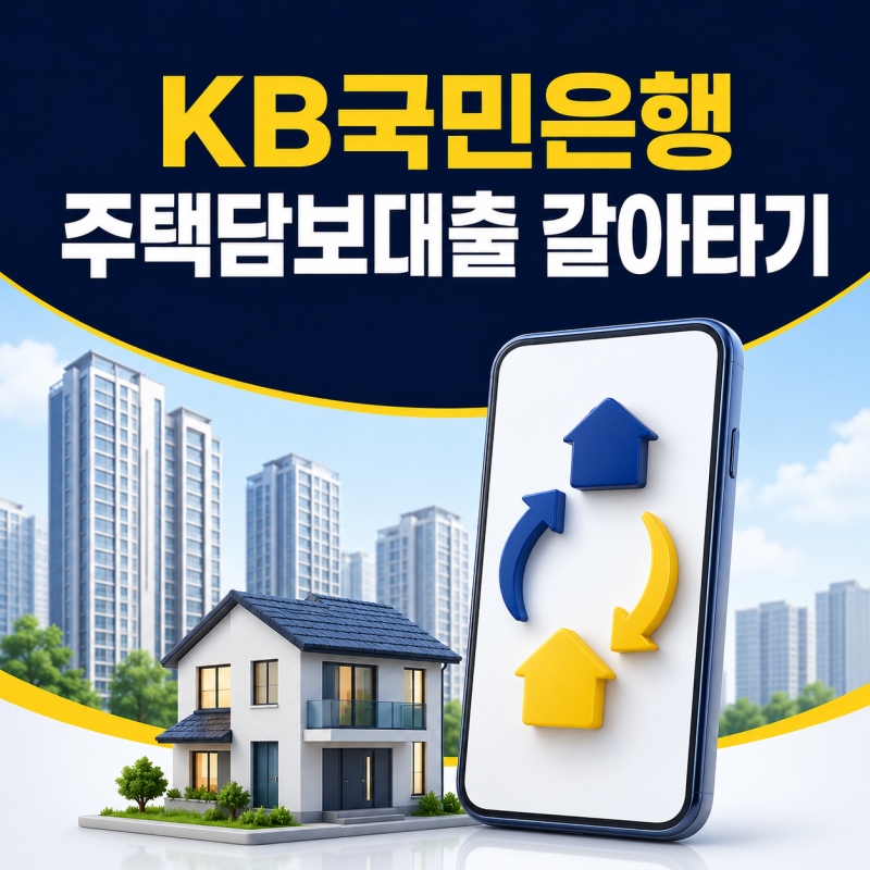 KB국민은행 주택담보대출 갈아타기 조건, 아파트 대환대출 한도와 이자 절약 방법