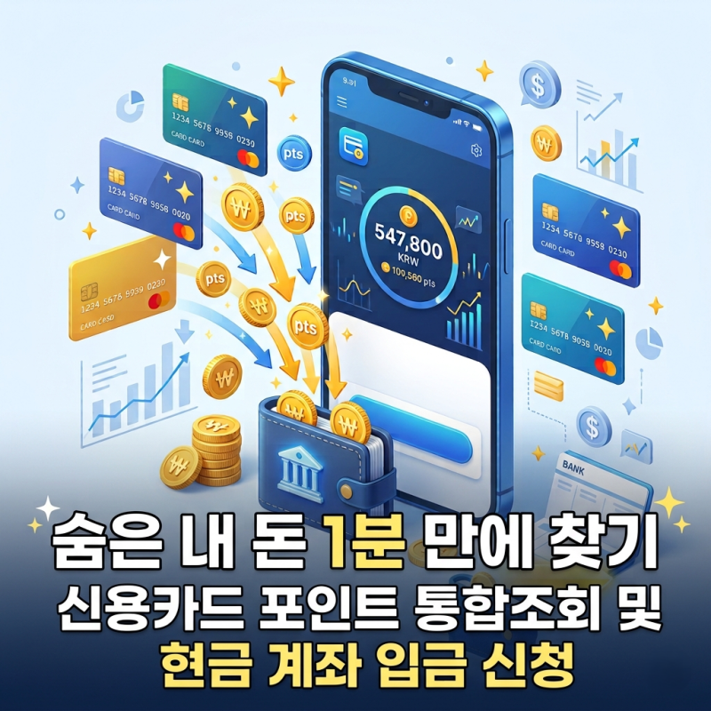 2026 신용카드 포인트 전환 신청 | 잠자는 카드 포인트 통합조회 및 현금 계좌 입금 방법 완벽 ....