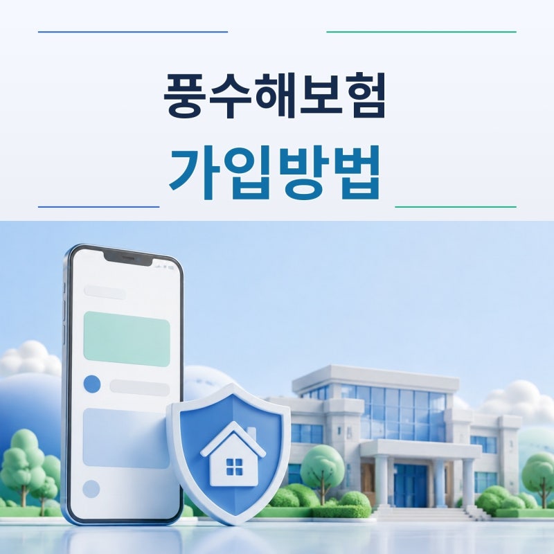 풍수해보험 가입방법, 보험사에 직접 할까 주민센터에서 신청할까?