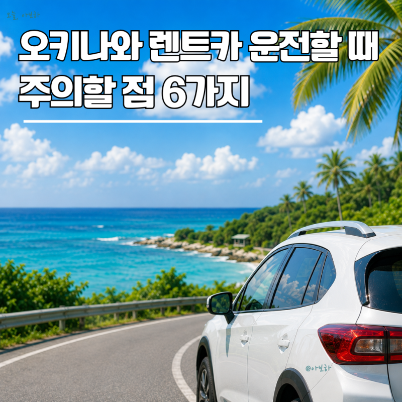 오키나와 렌트카 운전 주의사항｜일본 좌측통행·신호·카시트 교통규칙