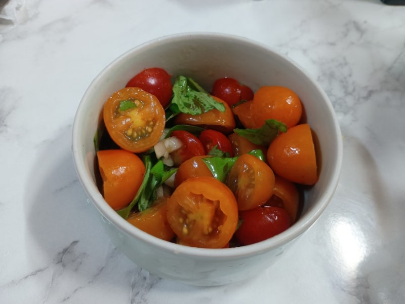 방울토마토 마리네이드 만들기 (feat.집에서 키운 방울토마토와 바질)