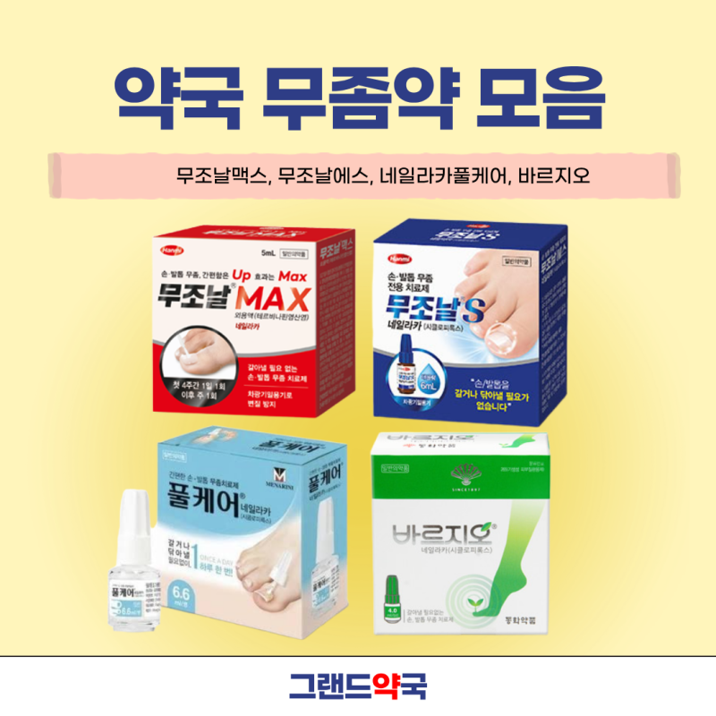풀케어·바르지오네일라카, 무조날에스·맥스 사용법과 차이점은? | 사가정약국 그랜드약국
