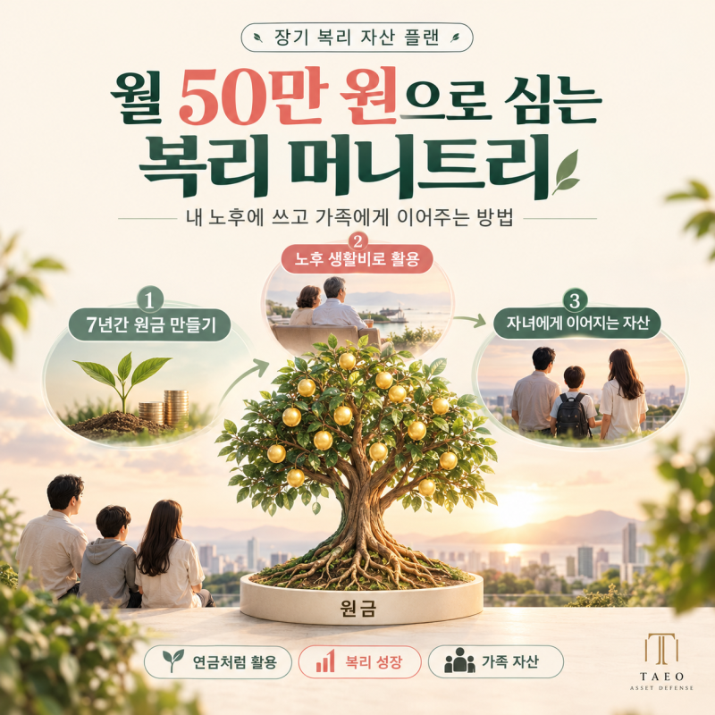월 50만 원으로, 매년 돈을 만들어주는 ‘700종신’ 복리 머니트리