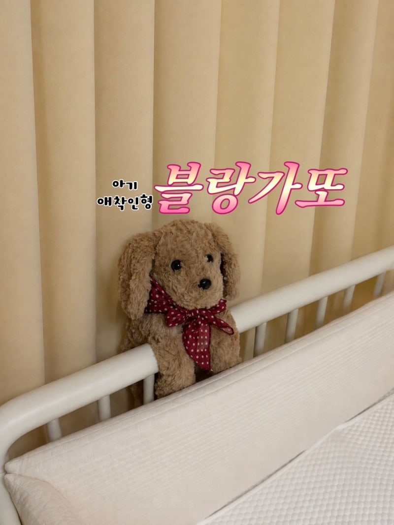 아기 애착인형 , 출산선물 추천 블랑가또 강아지 인형