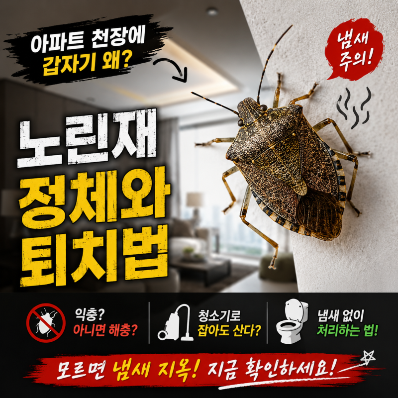 「청소기로 빨았는데 다음 날 살아 있었다… 거실 천장에 나타난 노린재, 도대체 왜 우리 집....