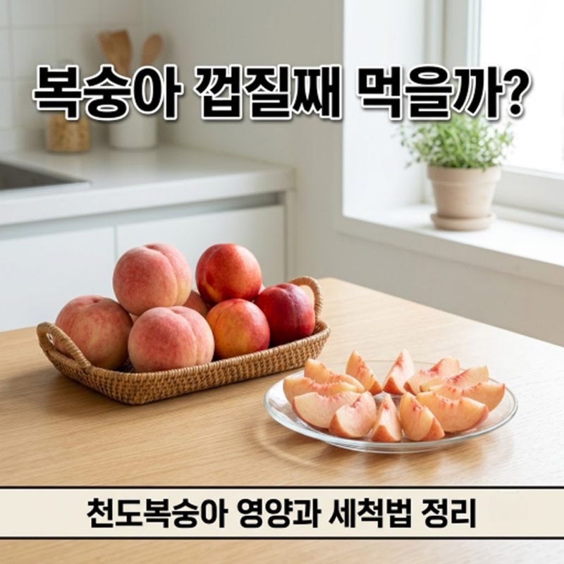 복숭아 효능, 버리면 손해인 복숭아 껍질 및 천도복숭아 효능 총정리